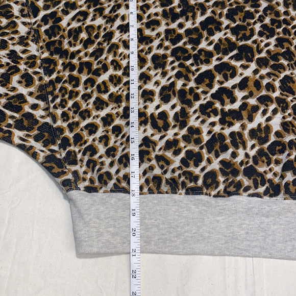 Free People Leopard Print Terry Sweatshirt - Picture 9 of 16